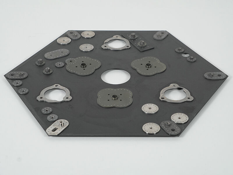 Lunar lander bus carbon fiber panel