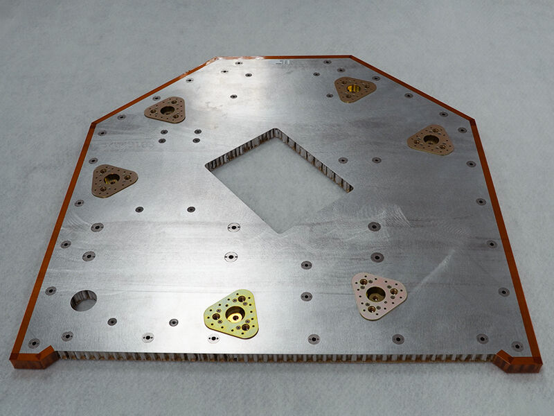 Spacecraft bus panel aluminum skinned