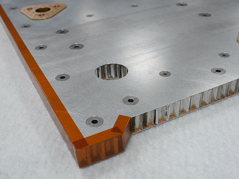 Spacecraft BUS  panel aluminum skinned detail