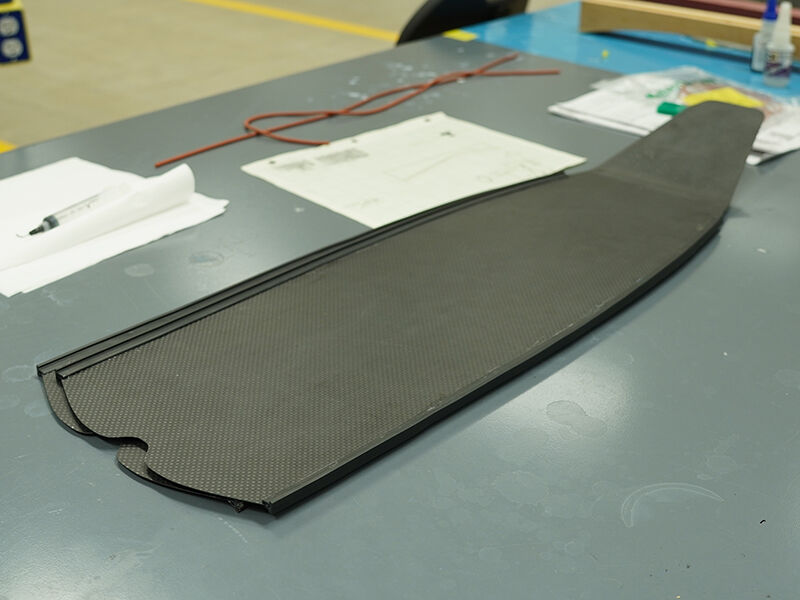 Marine carbon fiber fins