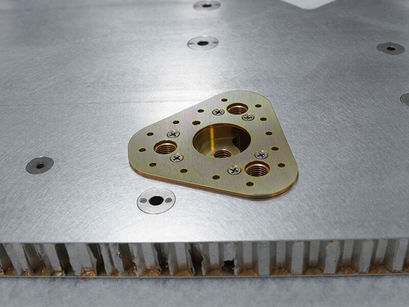 Spacecraft BUS panel aluminum skinned insert
