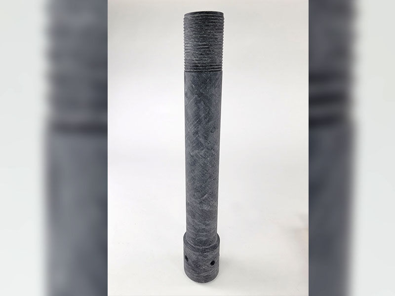 Frac plug mandrel on neutral background