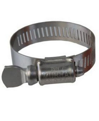 Worm-Drive Clamps with Thumb Screw for Firm Hose and Tube, 1/2" to 29/32" Clamp ID Range- BLOWOUT