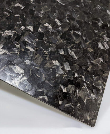 Thermoplastic Plate - CF PA6 (Virgin) - Forged Carbon Fiber - 18" X 18" Panel Forge - 0.045" - 1mm