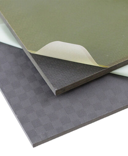 1/2" THICK PLATE - CARBON FIBER - HIGH TEMP (402F Tg)  BALANCED - PLAIN WEAVE OUTER PLIES - PEEL PLY / PEEL PLY FINISH - 0.50 INCH