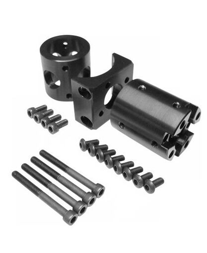 CARBONNect - Fixed Connector Kit - Aluminum - For 1.5-inch ID Round Tubing with .06-inch Wall