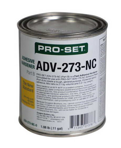 Pro-Set Fast Adhesive Hardener (Tinted Blue) - 1 PINT / 0.47 Liters