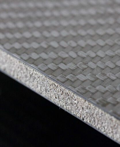 Sandwich Panel - Carbon Fiber - Twill Skin (1mm) - Foam Core (8mm) - Matte/Gloss - 400mm x 500mm x 10mm [BLOWOUT - WILL NOT BE RE-STOCKED]