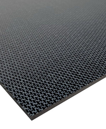 Carbon Fiber Plate - 3K - High Temperature PEEK - Semi-Gloss - 47" x 31" x 11/64"