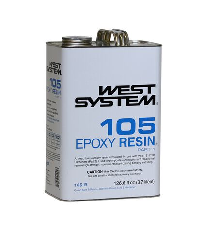West System - Base Epoxy Resin - 1 gallon / 127 fl oz (Size B)