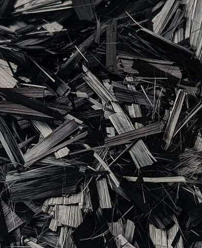 Chopped Carbon Fiber - Epoxy Compatible Sizing - 12mm Length Fiber - Extra Small Bucket - 1.5 lbs