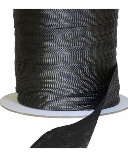 Dry Braided Carbon Fiber Tape - Biaxial +/-15° & +/-25° - 457gsm - (+options)