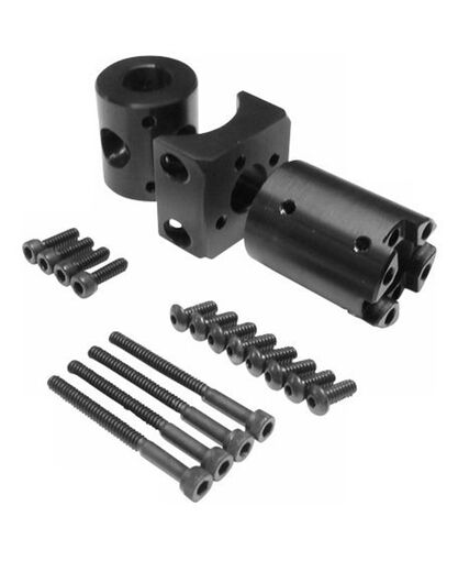CARBONNect - Fixed Connector Kit - Aluminum - For 1.0-inch ID Round Tubing with .06-inch Wall