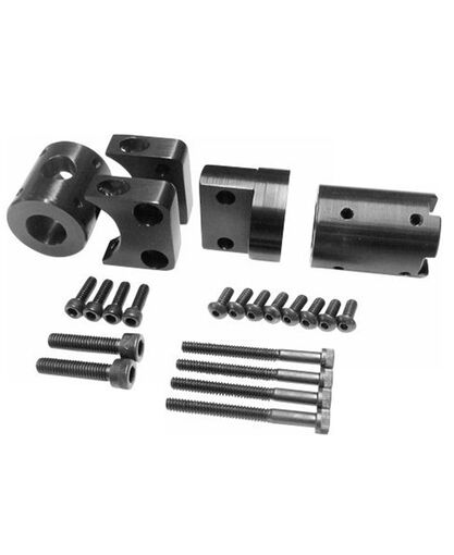 CARBONNect - Removable Connector Kit - Aluminum - For 1.0-inch ID Round Tubing with .06-inch Wall