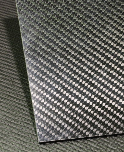 Carbon Fiber Plate - Twill Weave - Standard Modulus - Gloss / Matte - 12" x 12" x 5/64"