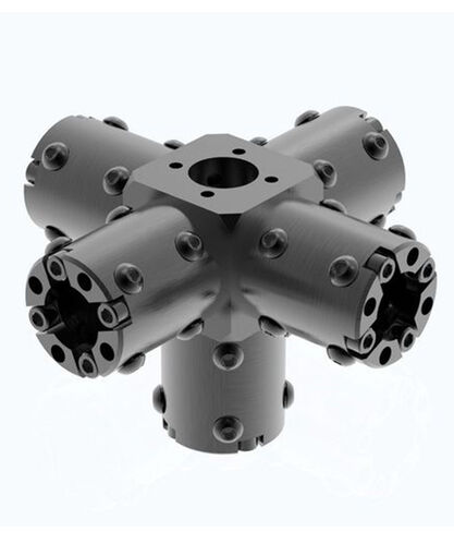 CARBONNect - Main Block with Five Adapters - Aluminum - For 2.0-inch ID Round Tubing
