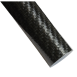 Twill Overwrapped Carbon Fiber Cello Wrap Gloss Pultruded Rod 1.00 inch OD