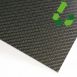 Plate - Carbon Fiber (Upcycled) - 2x2 Twill Weave - Satin - 12" (304mm) x 12" (304mm) x 0.060" (1.5mm)