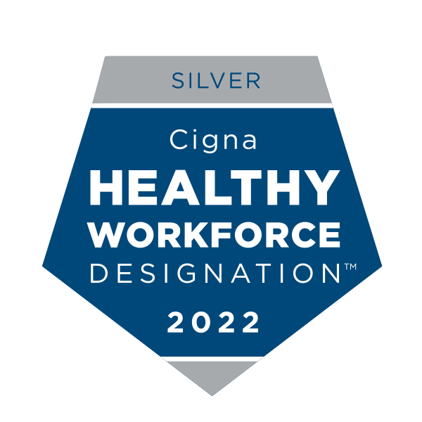 Silver-level Cigna Healthy Workforce Designation 2022