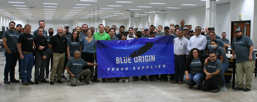We are a Proud Blue Origin Supplier